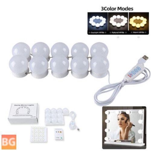 Dimmable LED Makeup Mirror Light Set