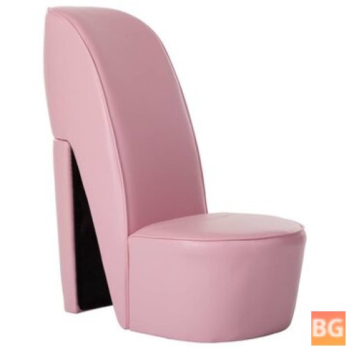 Pink Faux Leather High Chair
