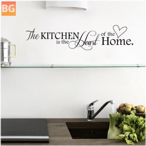 Living Room Wall Art with Kitchen Letters