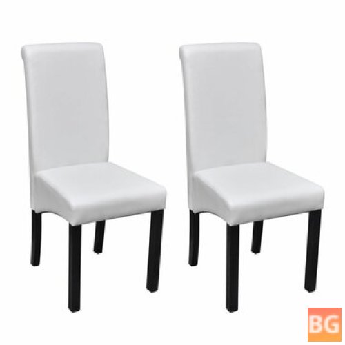 Two Pcs Artificial Leather Chairs