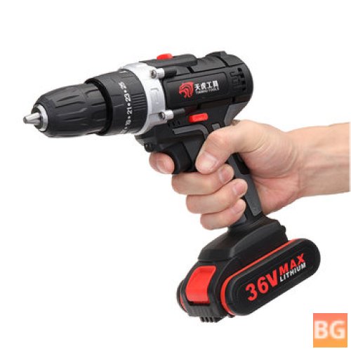 Cordless Power Drill with LED and Li-ion Battery