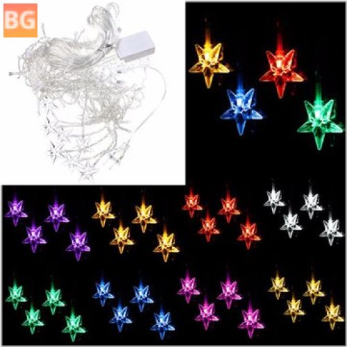 String Curtain Lights - Christmas Lights - 3.5 m 100 SMD Five-Pointed Star LED