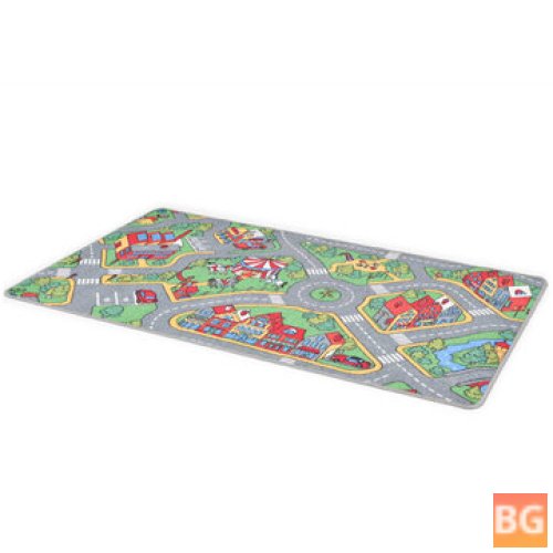 VIDAXL Play Mat - 100x165 cm - City Road Pattern - Kindergarten Interactive Toy Outside Indoor