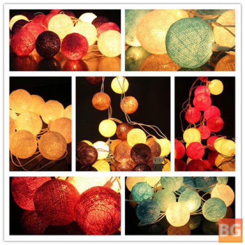 Cotton Fairy String Lights - 20 Pack