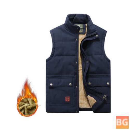 Wool Vest with Water Repellent - Multi-Functional