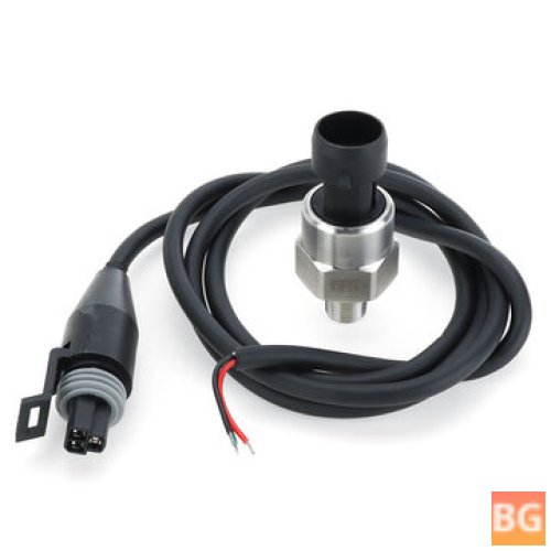 5V 1/8NPT Stainless Steel Fuel Pressure Transducer Receiver for Oil Air Water 5 15 30 60 100 150 200 psi