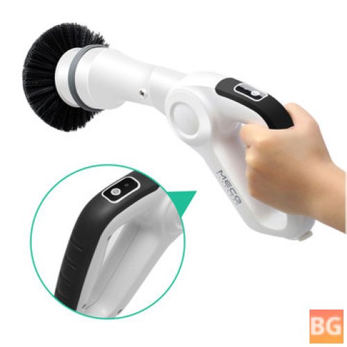 MECO Power Spin Scrubber with 3 Brush Heads for Multiple Surfaces