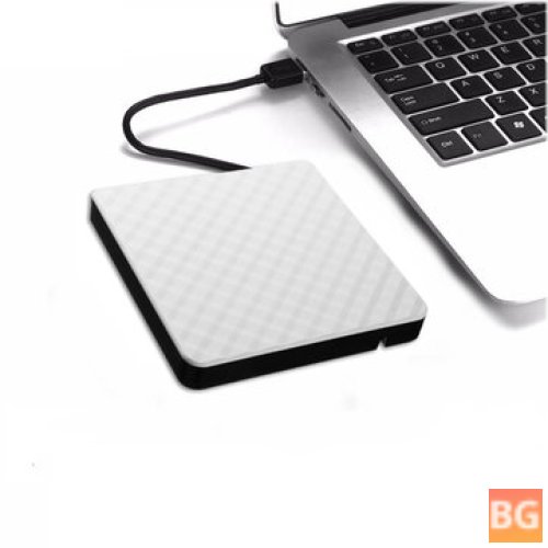 DVD RW Burner - Slim - Carbon Grain - Reader - For PC Laptop