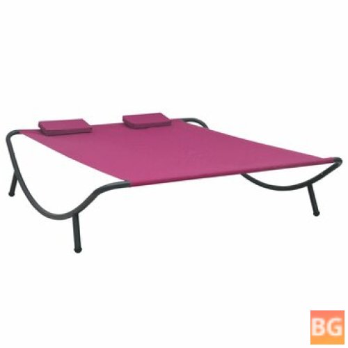 Outdoor Lounge Bed Fabric - Pink