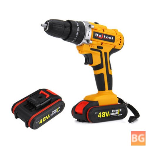 Impact Drill With Lithium Ion Battery - 3/8 Inch Drill Screwdriver