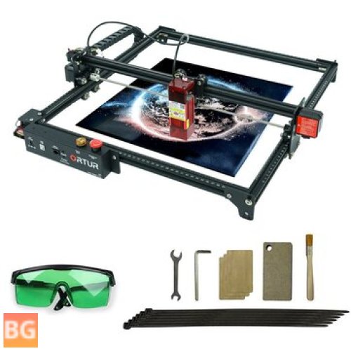 ORTUR Laser Master 2 Pro S2 LF SF Laser Engraving Machine - 400 x 430mm Engraving Area - Fast Speed 10,000mm/Min