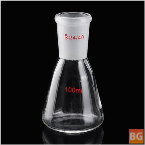 100mL Clear Glass Conical Flask for Chemistry