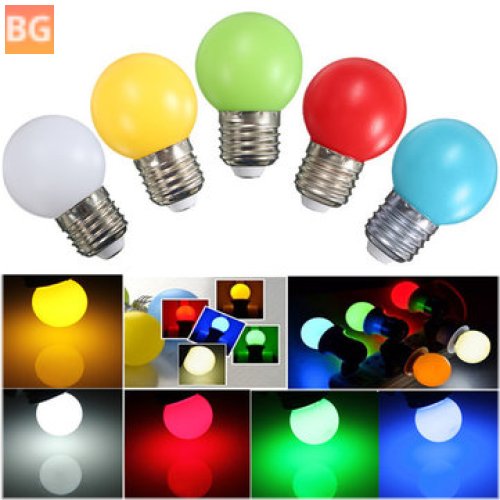 E27 3W PE Frosted LED Globe - Colorful White, Red, Green, Blue, Yellow - AC110-240V