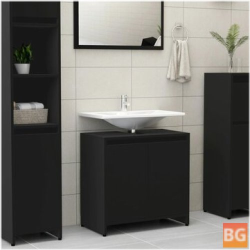 Bathroom Cabinet - Black 23.6