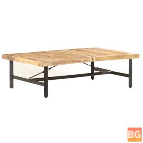 Table with Wood Base and Mango Wood Top