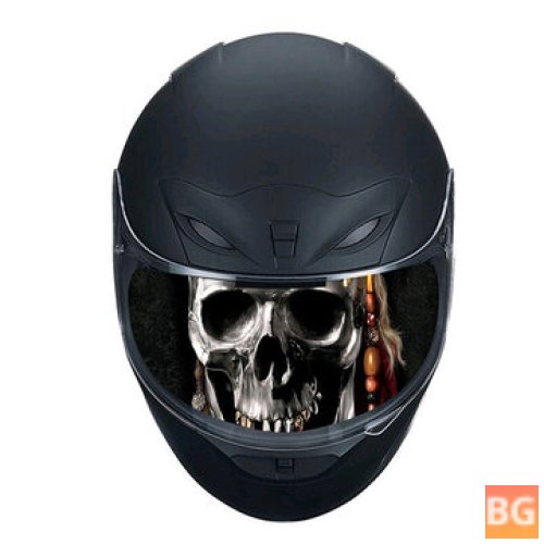 Motorcycle Racing Helmet Lens Visor Sticker - DIY Decoration Kit