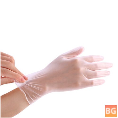 100PCS Disposable PVC Gloves for Hygiene Protection