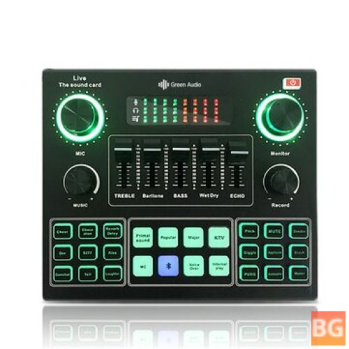 USB Audio Mixer with Bluetooth and Microphone - GAX-V9
