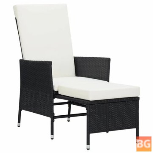 Garden Chair with Cushions - Poly Rattan