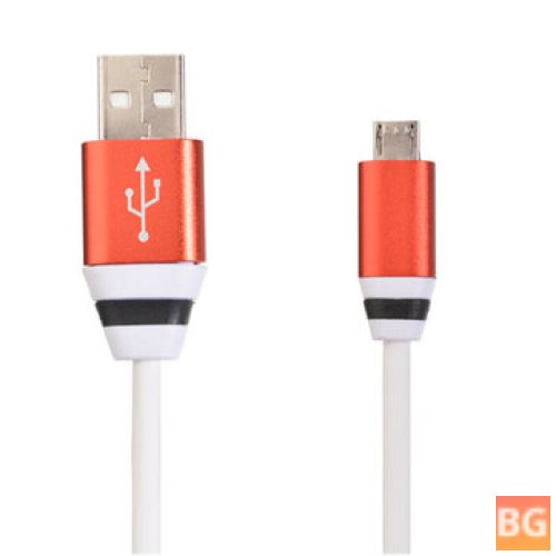 Mobile Phone Charging Cable - Red, Gold, Purple, Silver, Blue