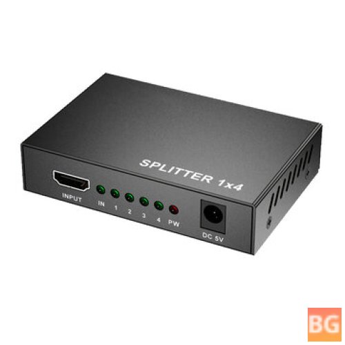 HD TV splitter - 1 In 4 Out - Switcher for HDTVs & DVD players
