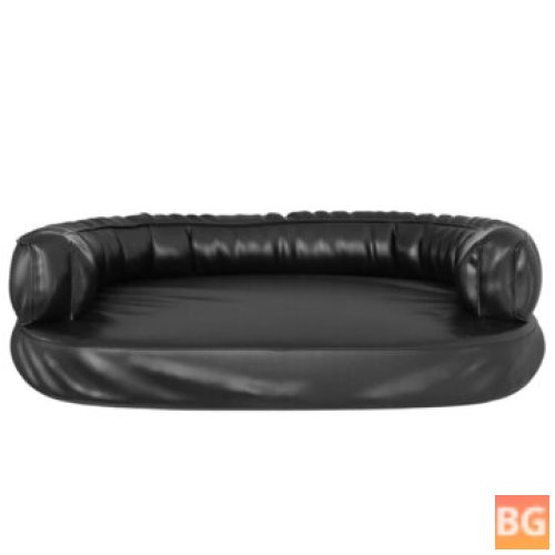 Black Dog Bed with Foam Mattress