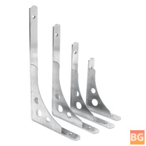 Stainless Steel Wall Shelf Brackets - 2 Pack
