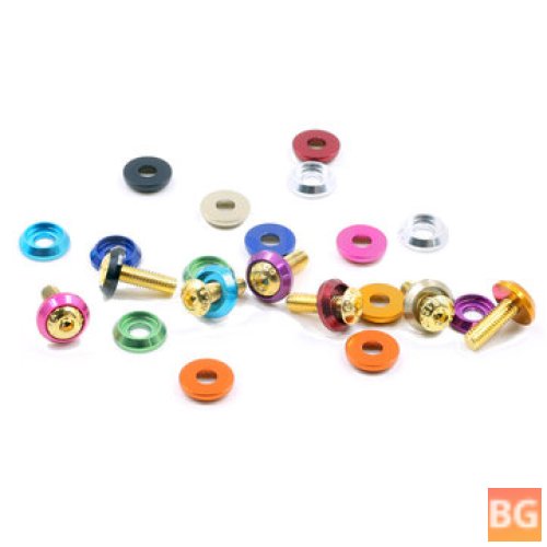 Aluminum Alloy Colorful M3 Washers - Insulation Gasket Rings for Screws