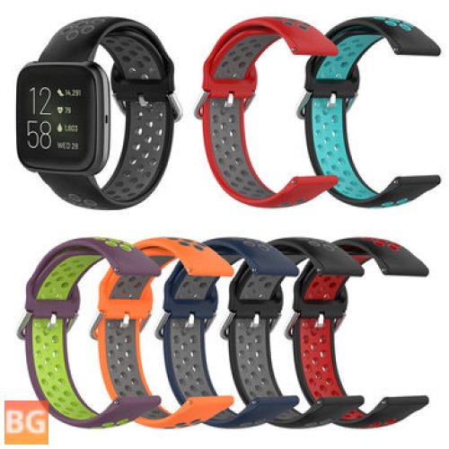 Soft Silicone Watch Band Replacement for Fitbit Versa 2 / Versa / Versa Lite