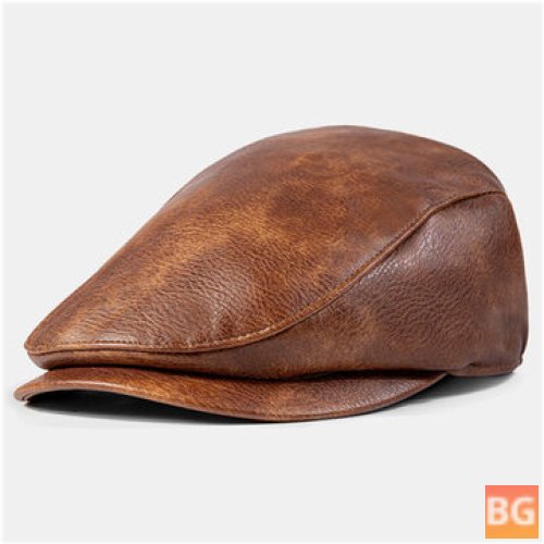 Newsboy Hat with Heat Resistant Band and Absorbent Material