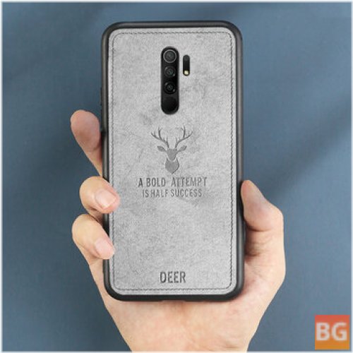 Deer Canvas Shockproof Case for Xiaomi Redmi 9