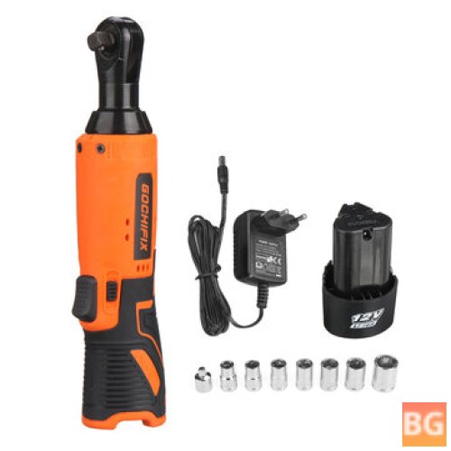 Cordless Power Ratchet Set with 8 Sockets