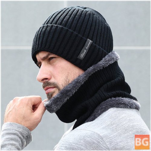 Warm Beanie Hat with Lined Fleece