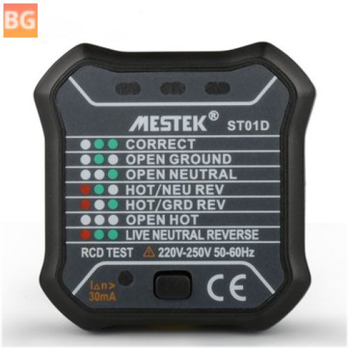 TSSTcorp ST01D/ST01E Socket Tester - 220V-250V Leakage Switch Tester - EU/UK
