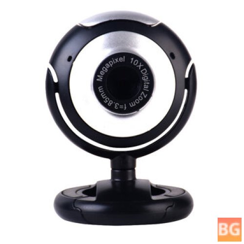 360° USB Webcam with HD Video and Noise Reduction Mic
