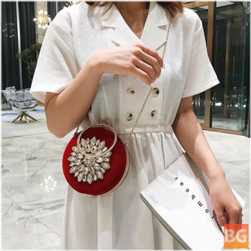 New Fashion Rhinestones Wild Shoulder Bag for Daily Party