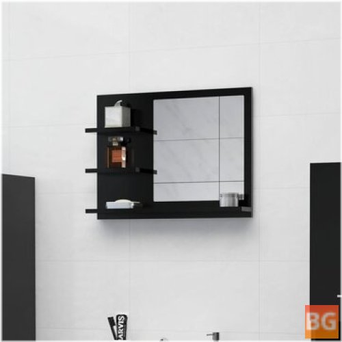 Bathroom Mirror - Black 23.6