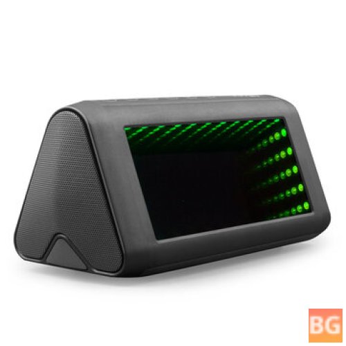 3D LED Mirror Bluetooth Speaker Light - Portable Outdoor Speaker with NFC Sensor and Acrylic Lens