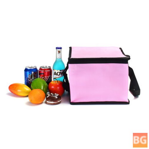 6 Inch Non-woven Fresh Tote Bag with Zipper Pocket