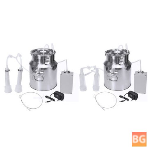 14L Dual-Head Milking Machine for Cow, Goat, and Sheep
