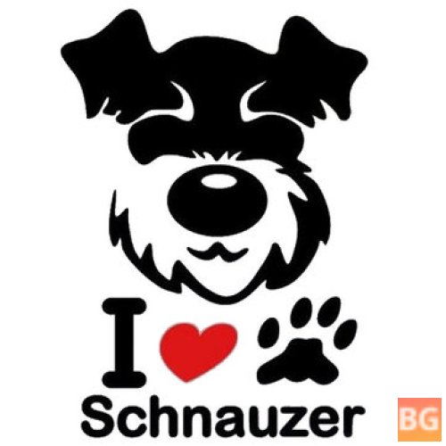 Schnauzer Dog Sticker Decal for Car Truck