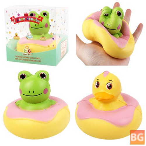 Sanqi Elan Frog Duck Squishy - 10.8x10.8x9.2CM Licensed Slow Rising Soft Toy