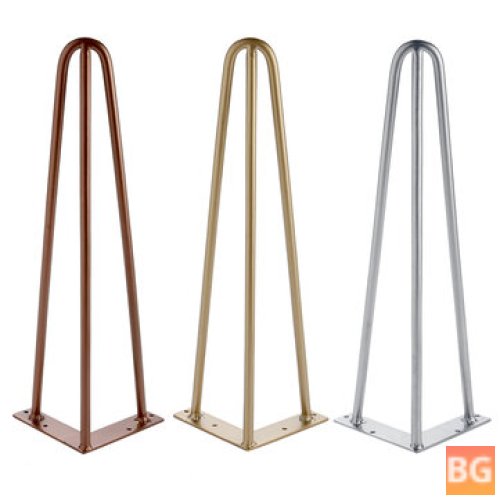 Table Legs with Metal Hairpin Legs - 16