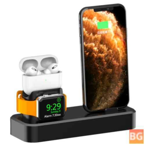 Wireless Charging Dock for iPhone iWatch AirPods Pro - 3in-1 Support