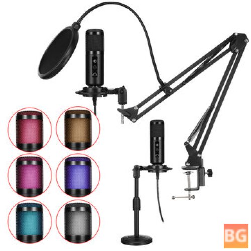 USB Condenser Microphone Stand for Computer Laptop