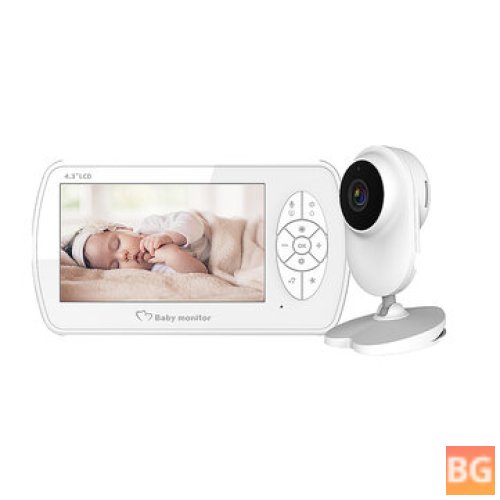 BabyCam 1080P Wireless Monitor with Temperature, Lullabies, Night Vision and Two-Way Talk