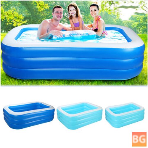 Outdoor Garden Swimming Pool - Three Layer Family