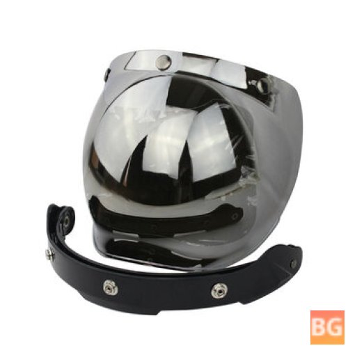 Bubble Shield for Retro Flying Helmets - Black Frame
