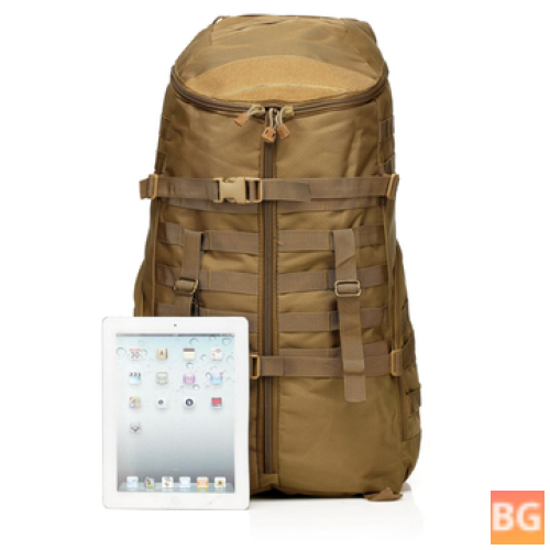 Camping Backpack with 55 L Capacity - Tactical