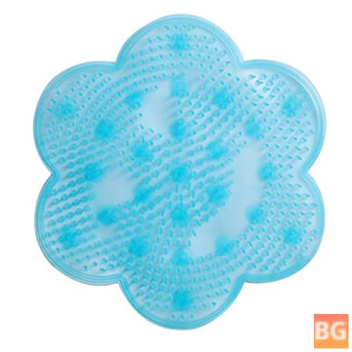 Suction Bath Mat with Foot Massager